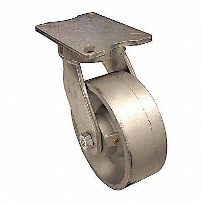GRAINGER P27SD080R18 Kingpinless Plate Castor Swivel 5400 lb.