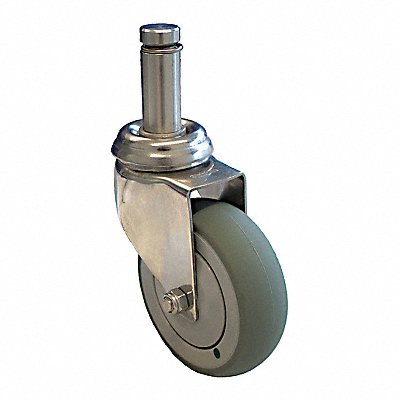 GRAINGER P14SXRP030KSG7AM Antimicrobial Friction-Ring Stem Castor