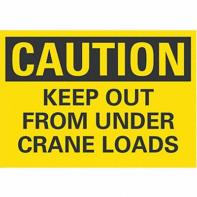 LYLE LCU30334ED10x7 Caution Sign 7in x 10in Non-PVC Polymer
