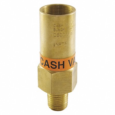 CASH VALVE C600MABT01K236350 Relief Valve Brass 250 psi 2-53/64 H