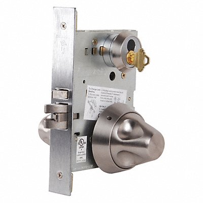 SCHLAGE L9080TSK1630 Storeroom Lock SK1 Trim Stainless Steel