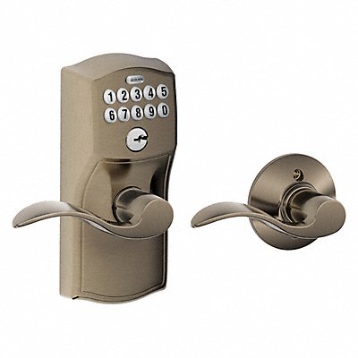 SCHLAGE RESIDENTIAL FE575CAM620ACC Electronic Lock Lever Antique Pewter