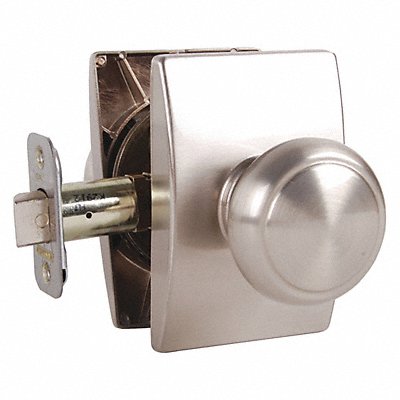 SCHLAGE RESIDENTIAL F10AND619CEN Knob Lockset Satin Nickel Passage Gr 2