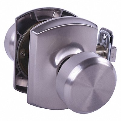 SCHLAGE RESIDENTIAL F10BWE619GRW Knob Lockset Satin Nickel Passage Gr 2