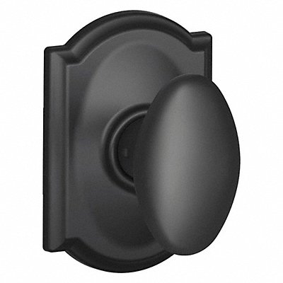 SCHLAGE RESIDENTIAL F10SIE622CAM Knob Lockset Black Powder Coat Passage