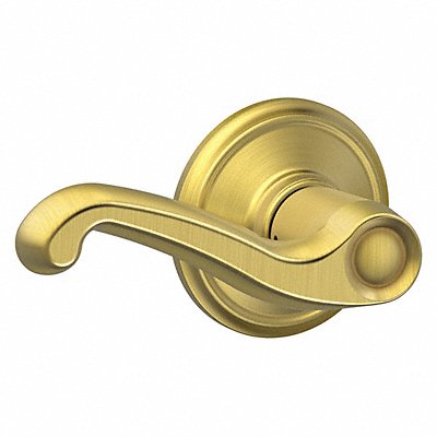 SCHLAGE RESIDENTIAL F10FLA608 Door Lever Lockset Satin Brass Passage