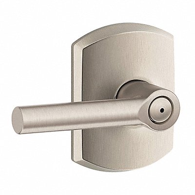 SCHLAGE RESIDENTIAL F40BRW619GRW Door Lever Lockset Satin Nickel Privacy