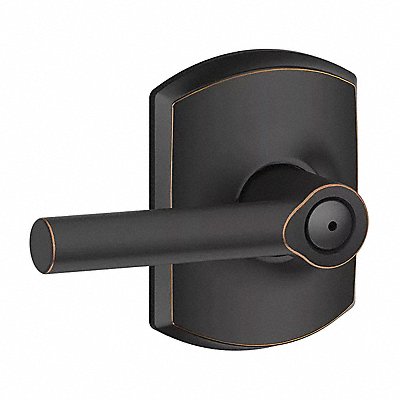 SCHLAGE RESIDENTIAL F40BRW716GRW Lever Lockset Antique Bronze Privacy