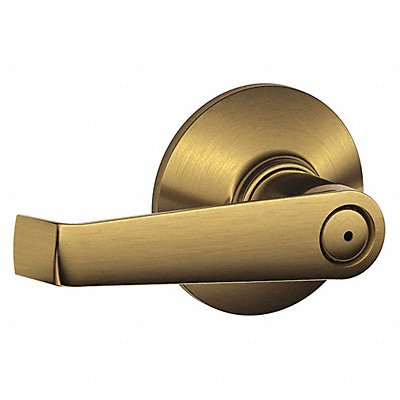 SCHLAGE RESIDENTIAL F40ELA609 Door Lever Lockset Antique Brass Privacy