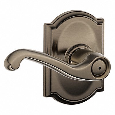 SCHLAGE RESIDENTIAL F40FLA620CAM Lever Lockset Antique Nickel Privacy