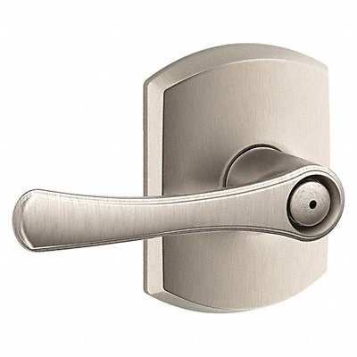 SCHLAGE RESIDENTIAL F40VLA619GRW Door Lever Lockset Satin Nickel Privacy