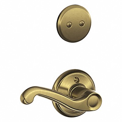 SCHLAGE RESIDENTIAL F94FLALH609 Door Lever Lockset Antique Brass Dummy
