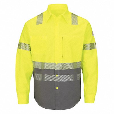 VF IMAGEWEAR SLB4HGRGL J6794 Flame Resistant Collared Shirt L Yl/Gy