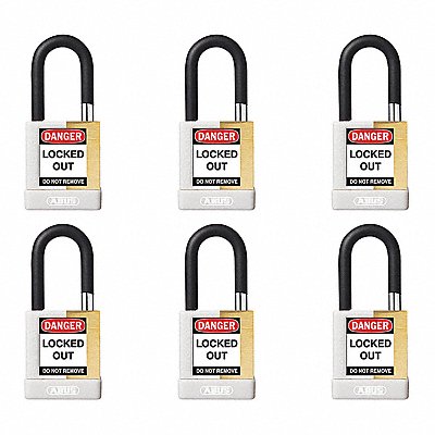 ABUS 20155 Keyed Padlock 3/4 W x1-1/2 H Shackle PK6