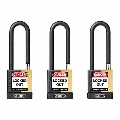 ABUS 20162 Keyed Padlock 3/4 W x 3 H Shackle PK3