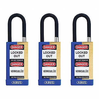 ABUS 20176 Keyed Padlock 3/4 W x1-1/2 H Shackle PK3
