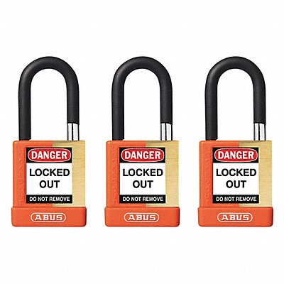 ABUS 20151 Keyed Padlock 3/4 W x1-1/2 H Shackle PK6