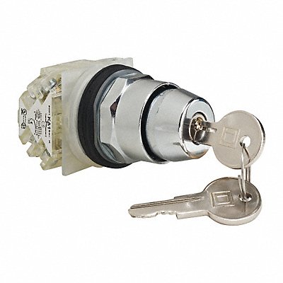 SCHNEIDER ELECTRIC 9001KS11K3H2 SelectSwtch Key Non Illuminated 2Pos 30mm Blk