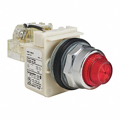 SCHNEIDER ELECTRIC 9001KT35R31 Pilot Light Red 30mm Incandescent