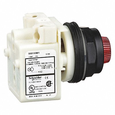 SCHNEIDER ELECTRIC 9001SKP1R31 H4494 Pilot Light Red 30mm Incandescent