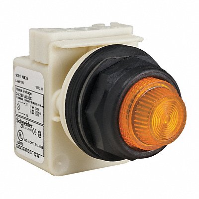 SCHNEIDER ELECTRIC 9001SKP35A31 H4502 Pilot Light Amber 30mm Incandescent