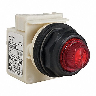 SCHNEIDER ELECTRIC 9001SKP35R31 H4502 Pilot Light Red 30mm Incandescent
