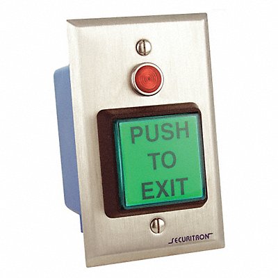 SECURITRON PB22 Push to Exit Button DPST Momentary 5A