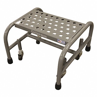 COTTERMAN 1001N1818A6E10B3C1P1 Rolling Ladder 12inH 1 Step PowderCoated