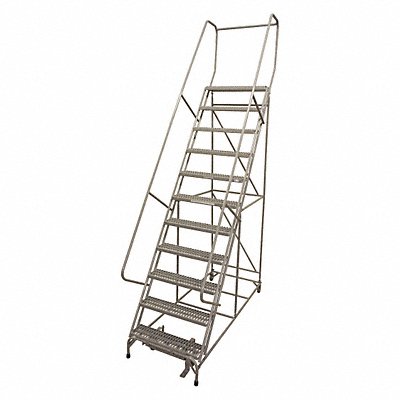 COTTERMAN 1012R2632A3E10B4AC1P6 Rolling Ladder 162 in.H 450 lb Serrated
