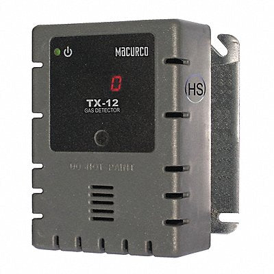 MACURCO TX12HS Fixed Gas Detector H2S 4-1/2in.Hx4in.W