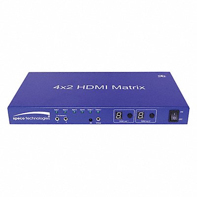 SPECO TECHNOLOGIES HD4MAT HDMI Matrix 5-7/8inLx10-7/8inWx1-1/4inH