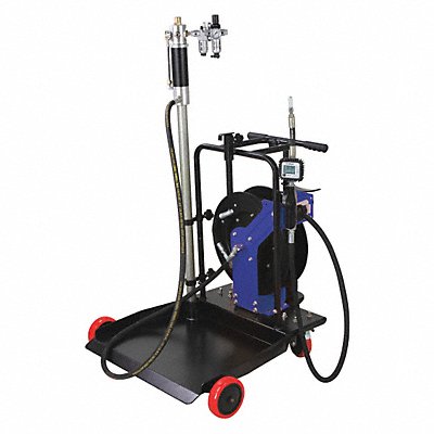 WESTWARD 45CT52 Oil Pump and Hose Reel Kit 55 gal.