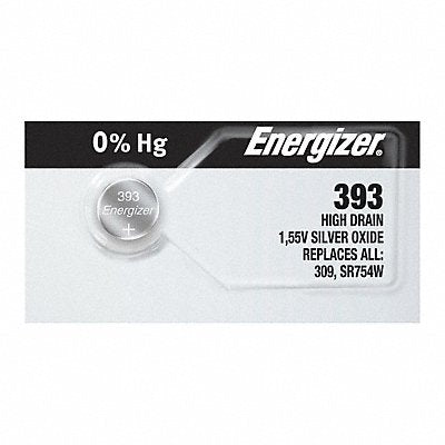 ENERGIZER 393309TZ Button Battery Silver 1.5VDC 309/393