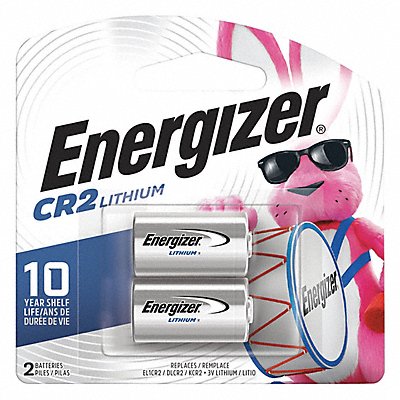 ENERGIZER EL1CR2BP2 Battery Lithium Size CR2 3VDC PK2
