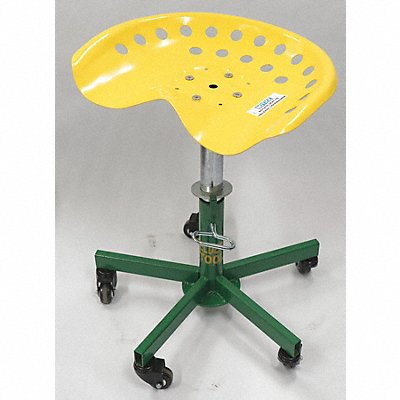 SUMNER 785800 RoundStool Round Pedestal Grn/Yllw 22 H