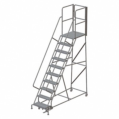 TRI-ARC KDSR110246XR Rolling Ladder 10 Steps Load Cap. 450lb.