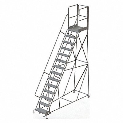 TRI-ARC KDSR114246XR Rolling Ladder 14 Steps Load Cap. 450lb.