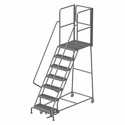 TRI-ARC KDSR107242XR Rolling Ladder 7 Steps Load Cap. 450lb.