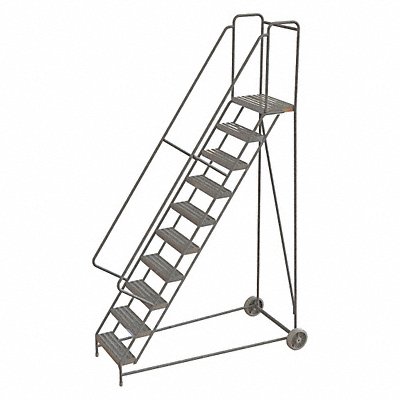 TRI-ARC WLARTR110244 Wheelbarrow Ladder Alum. 10Steps 350lb.