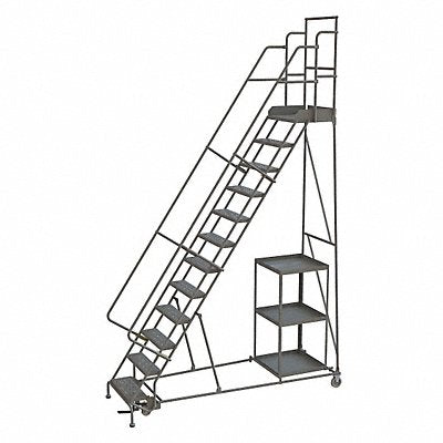 TRI-ARC KDSP112242 Stock Picking Rolling Ladder Cap 450lb.