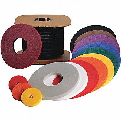 RIP-TIE W751RLBK Hook & Loop Cable Tie Roll 75 ft Black