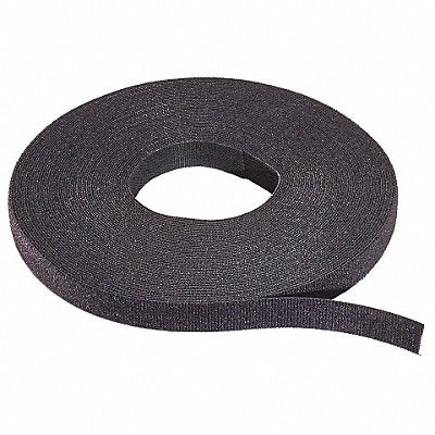 RIP-TIE W75HRLBK Hook & Loop Cable Tie Roll 75 ft Black