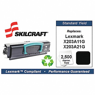 SOURCE AMERICA SKLX203A11G Toner Cartridge Black 6000 Lexmark X203N