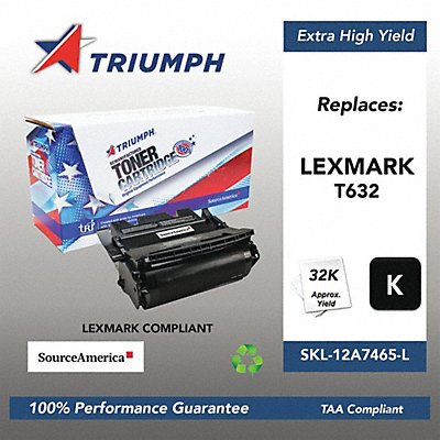 SOURCE AMERICA SKL12A7465L Toner Cartridge Black 32 000 LexmarkT632