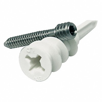 GRAINGER ZA0525KIT Wall Anchor Kit SS 1 53/64 in L