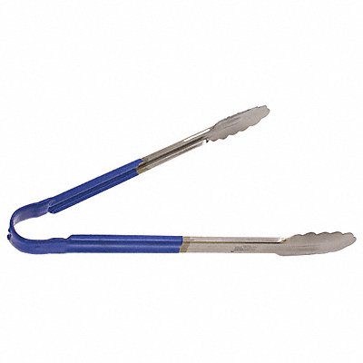 CRESTWARE CG12BL Tong Blue 12 in L Stainless Steel