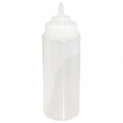 CRESTWARE SB24CW Squeeze Bottle 9 1/4 Clear Plastic PK12
