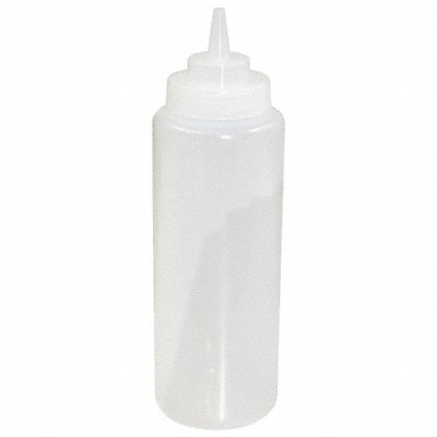 CRESTWARE SB32CW Squeeze Bottle 10.5 Clear Plastic PK12