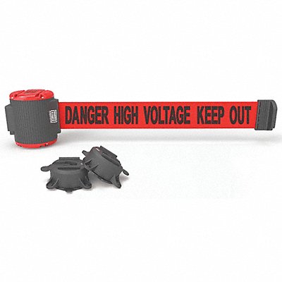 BANNER STAKES MH5010 Mgnetic Belt Barrier Danger High Voltage