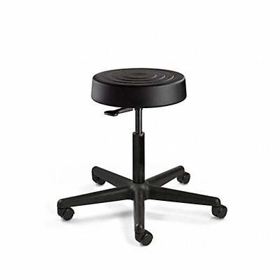 BEVCO S3000BLK Round Pneumatic Stool 5-Star Blk 22.5 H